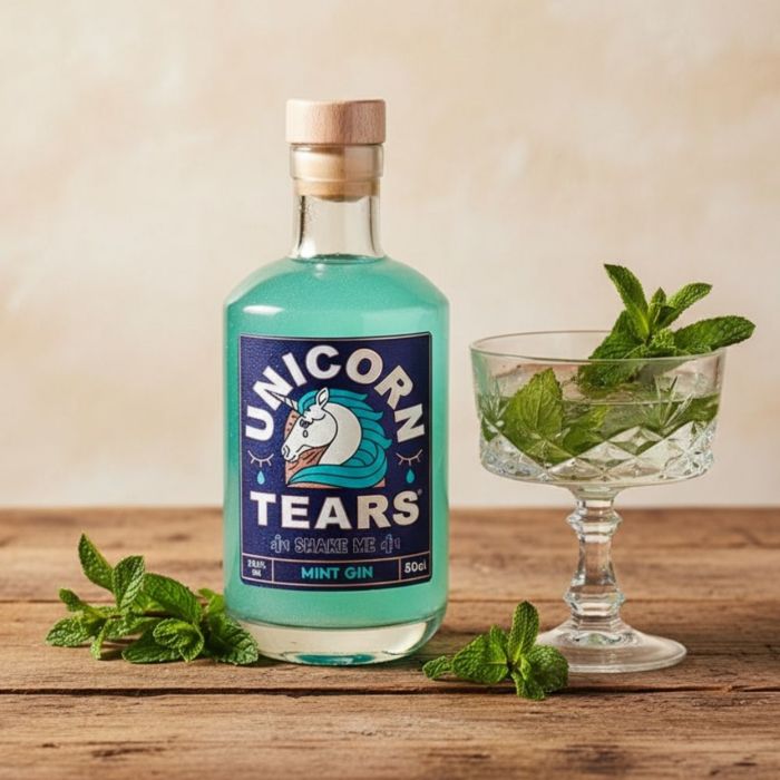 Einhorn-Tränen Gin mit Minze 