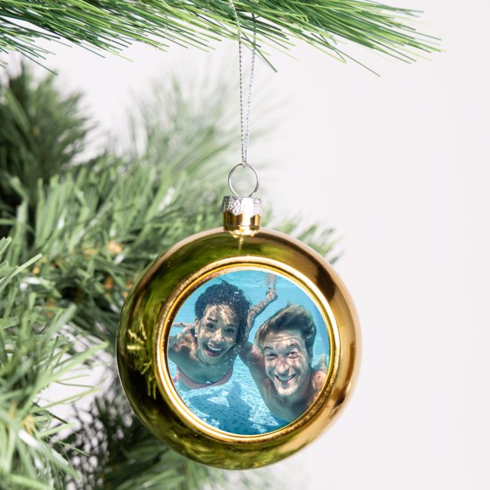 Christbaumkugel mit Foto