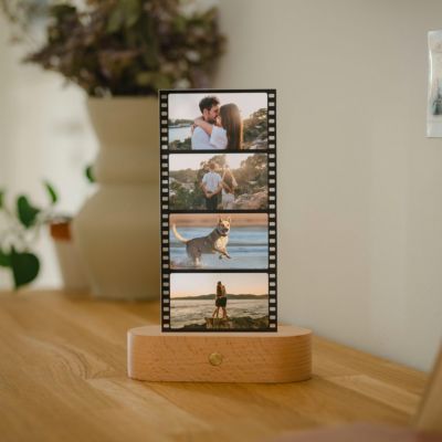 Personalisierbare LED-Lampe Filmstreifen mit Fotos