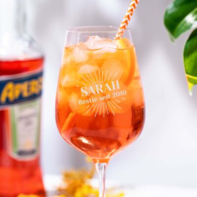 Personalisiertes Aperol Spritz Glas Bestie mit Name