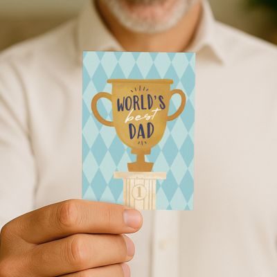 Personalisierbare Geschenkkarte zum Vatertag