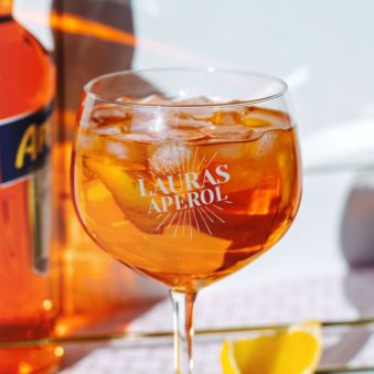 Personalisierbares Aperol Spritz Glas mit Name