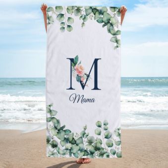 Handtuch mit Monogramm und Text