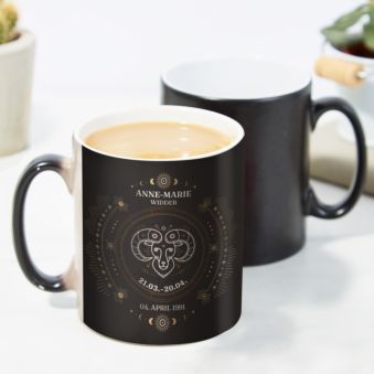 Temperaturempfindliche Tasse mit Sternzeichen