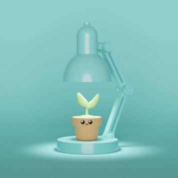 Mini Pflanzenlampe