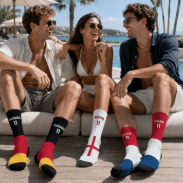 Personalisierbare WM Socken mit Text