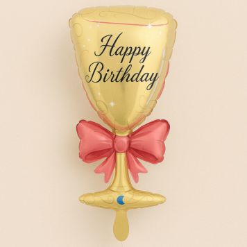XXL Ballon-Sektglas zum Geburtstag
