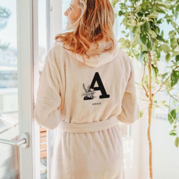 Personalisierbarer Bademantel mit Monogramm