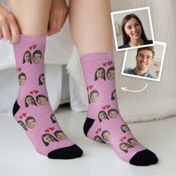 Personalisierbare Liebespaar Socken