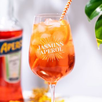 Personalisierbares Aperol Spritz Glas mit Name