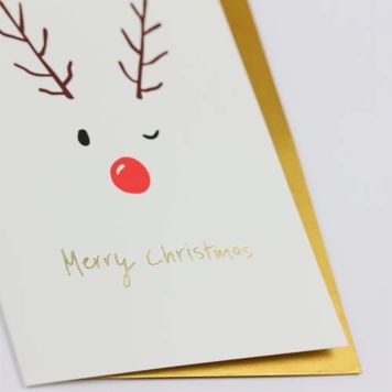 Rentier Weihnachtskarte