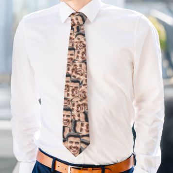 Personalisierte Krawatte mit Gesicht