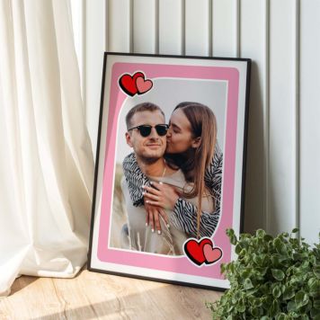 Personalisierbares Poster Spielkarte mit Foto