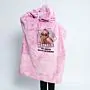 Personalisierbare Hoodie Decke mit Bild und Text