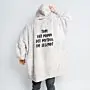 Personalisierbare Hoodie Decke mit Text