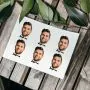 Personalisierbare Tattoos 6er Set mit Gesicht und Text