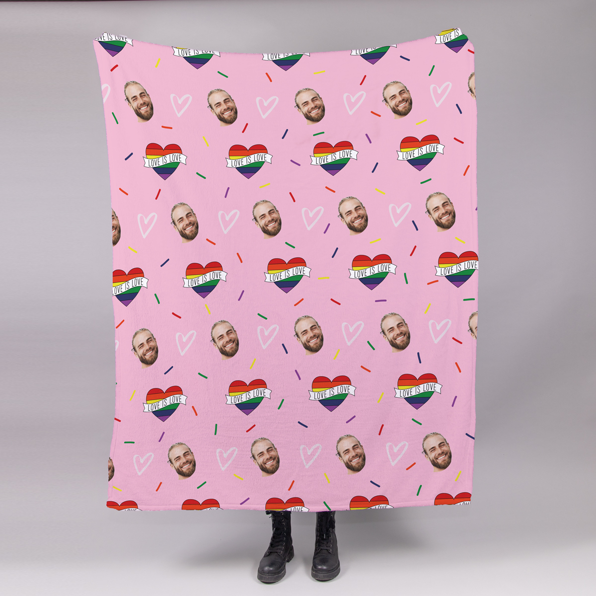 Kleine Decke Multi-Gesicht mit verschiedenen Hintergründen