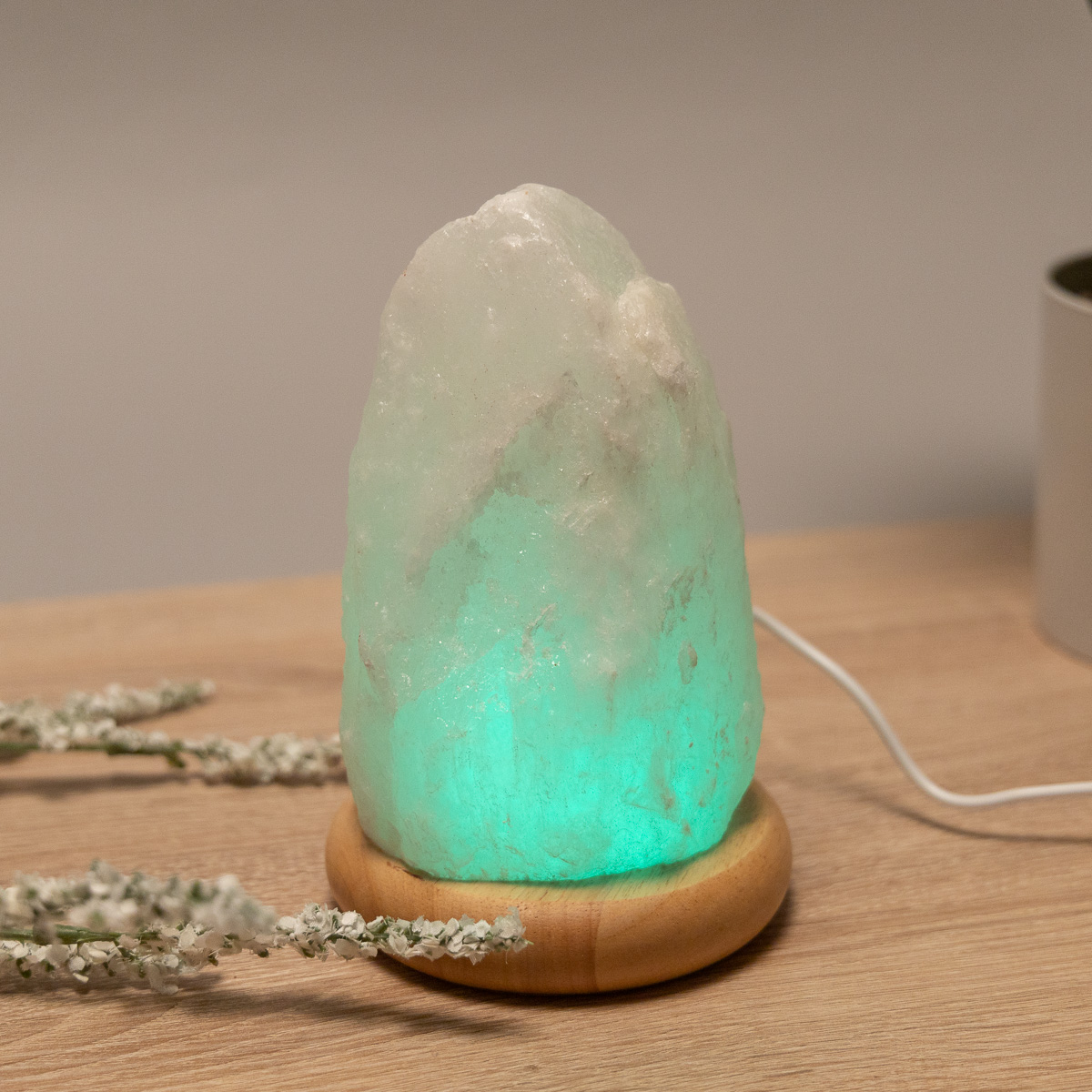 Himalayasalz Lampe mit USB
