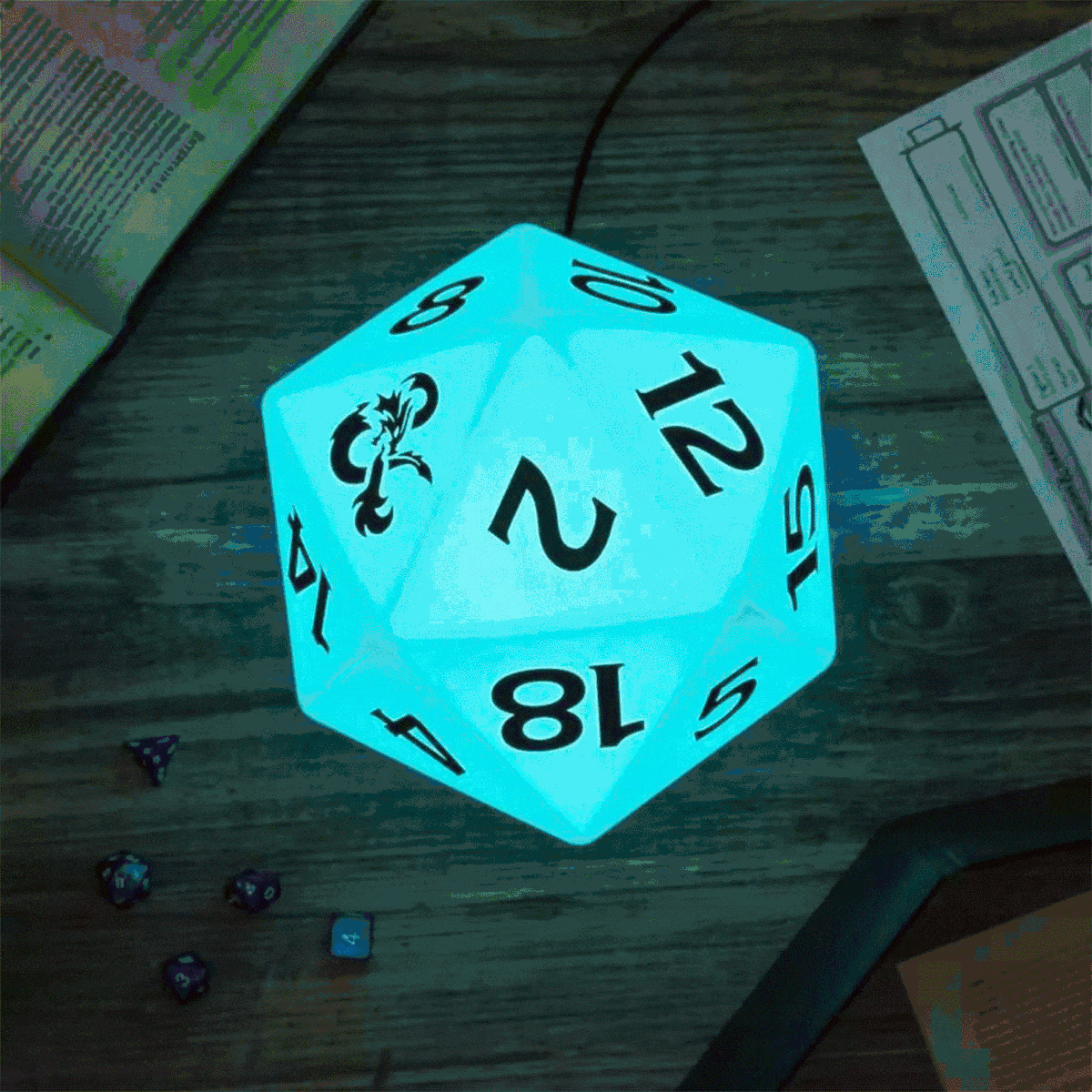 Dungeons & Dragons D20 Leuchte