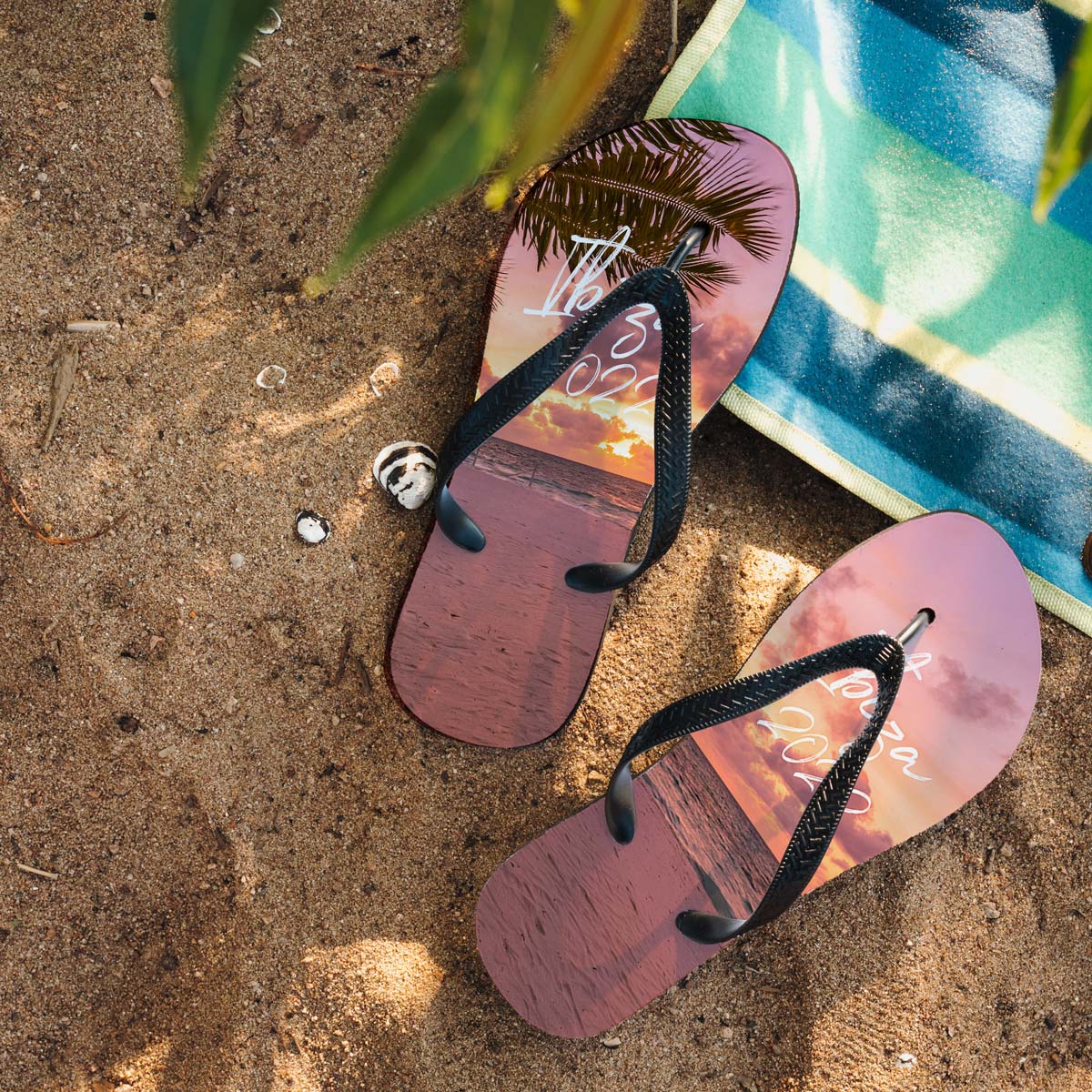 Personalisierbare Flip-Flops mit Namen
