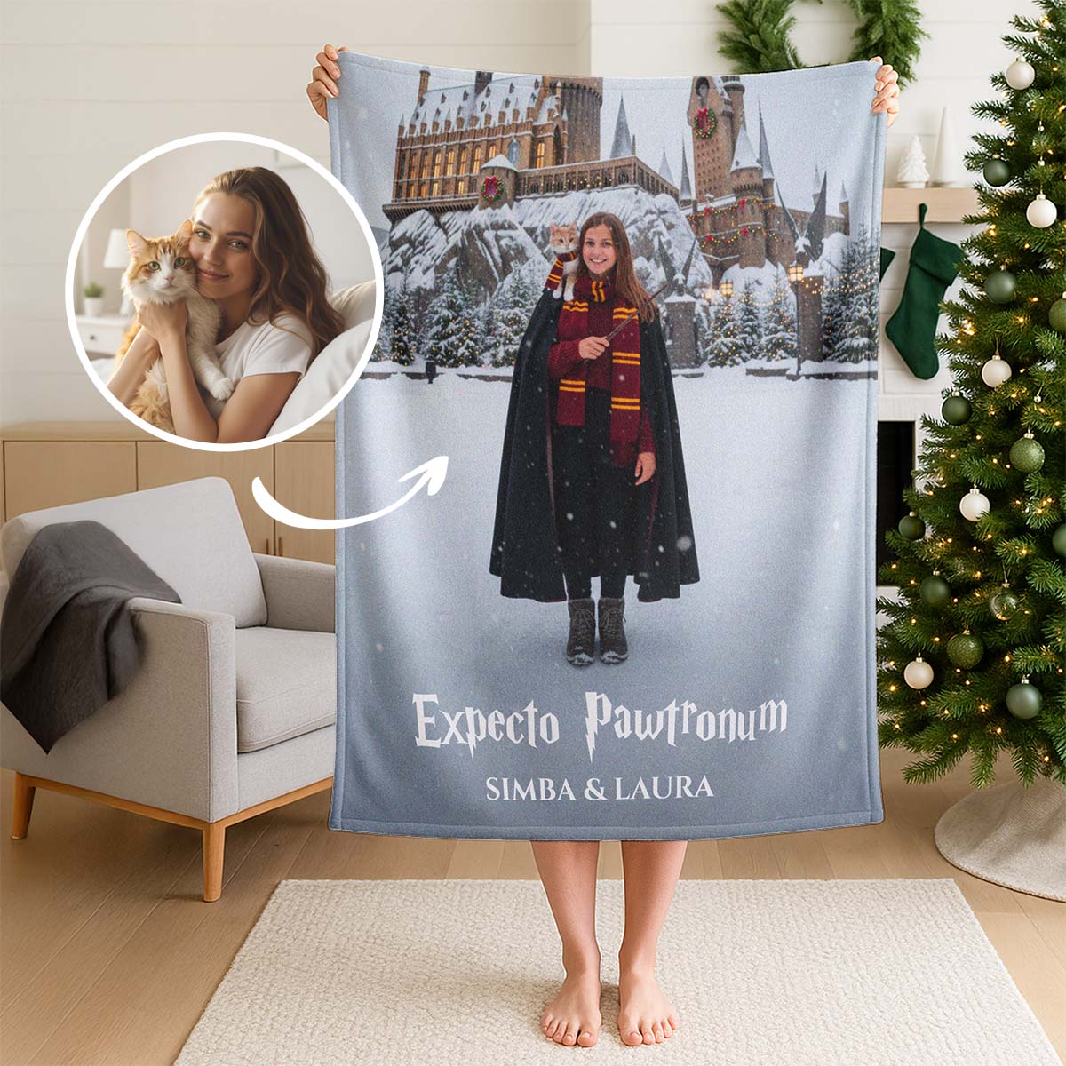 Personalisierbare Decke mit individuellem Zauberdesign, Fotogeschenk, Witzige Geschenke, Romantische Geschenke, Hochzeitsgeschenk, Kleine Geschenke,