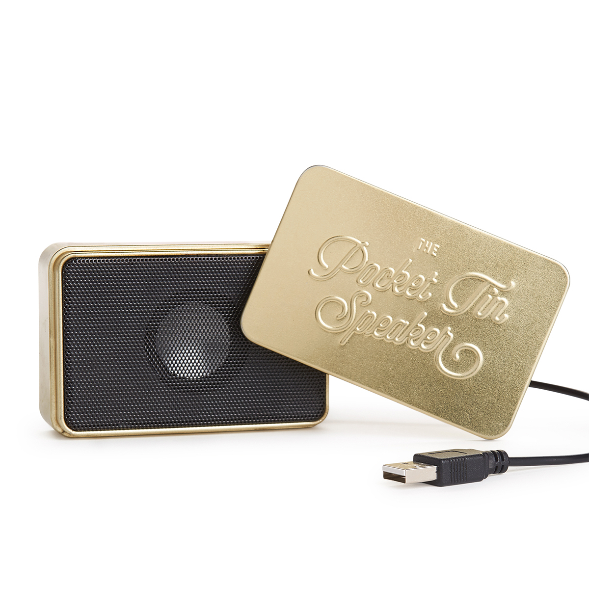 Mini-Bluetooth-Lautsprecher in der Blechdose