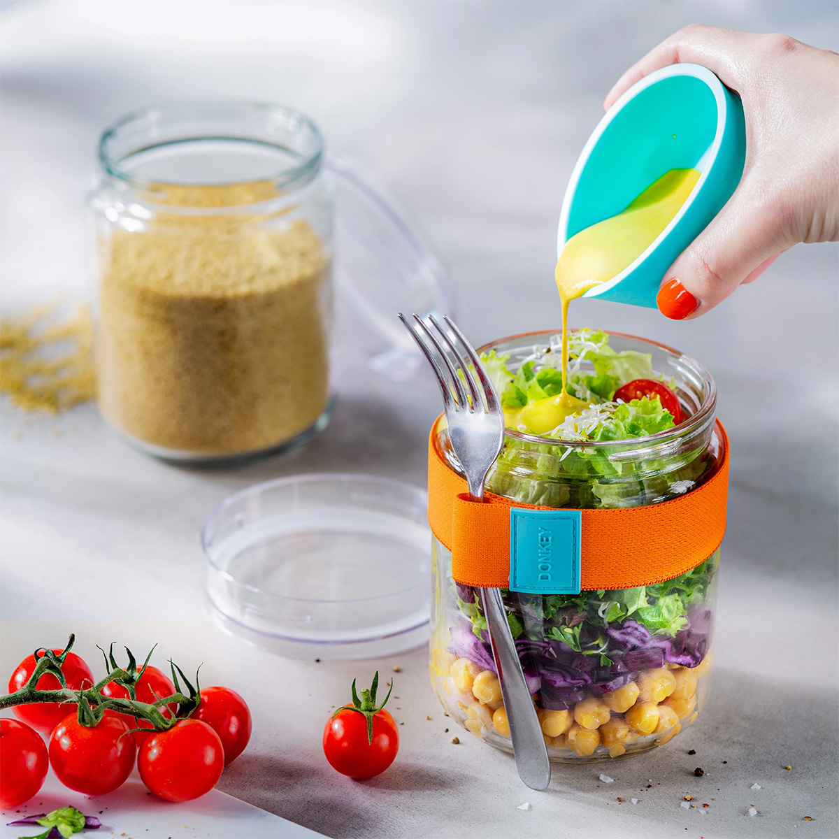 Lunch- oder Vorratsglas mit Extra-Schüsselchen
