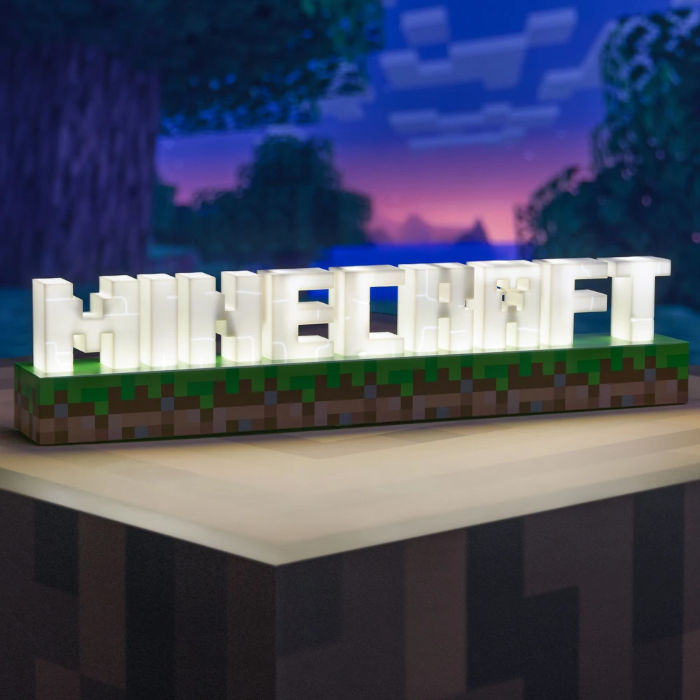 Minecraft Tisch- und Wandleuchte