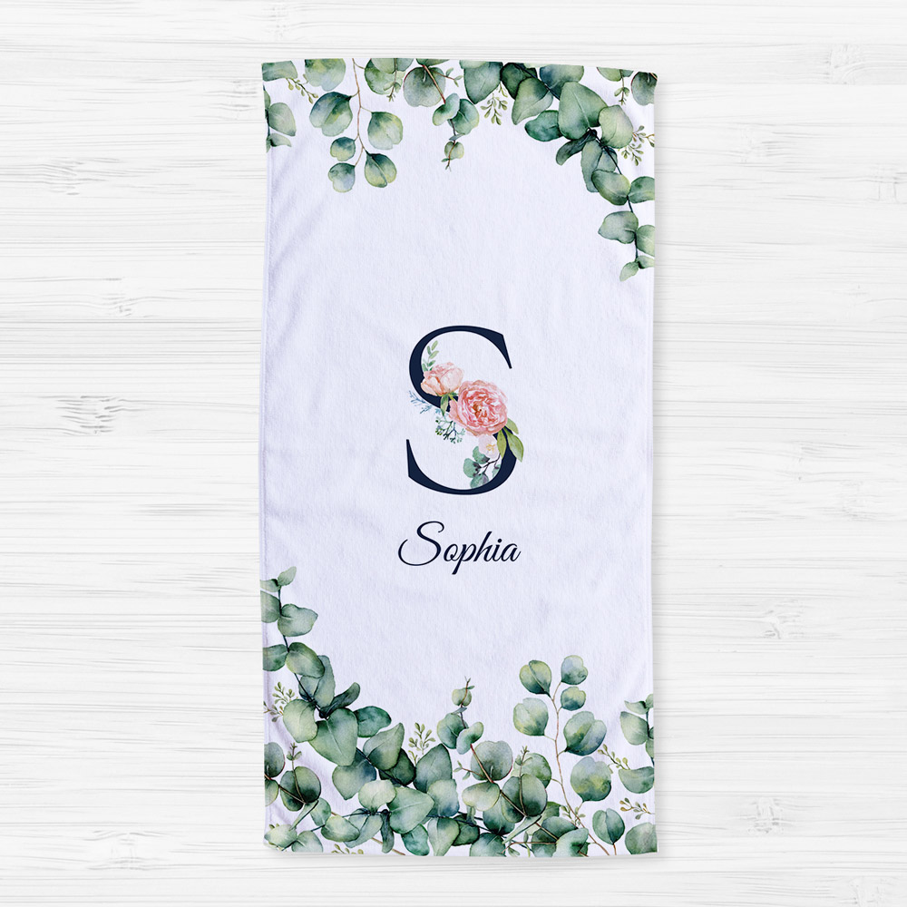Personalisierbares Handtuch mit Monogramm