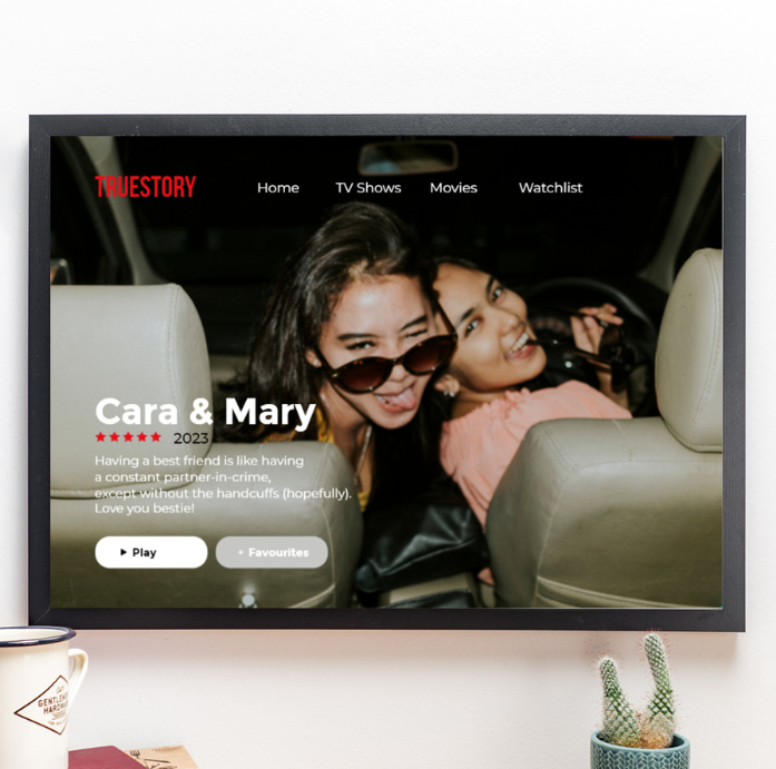 Personalisierbares Poster im Netflix-Style