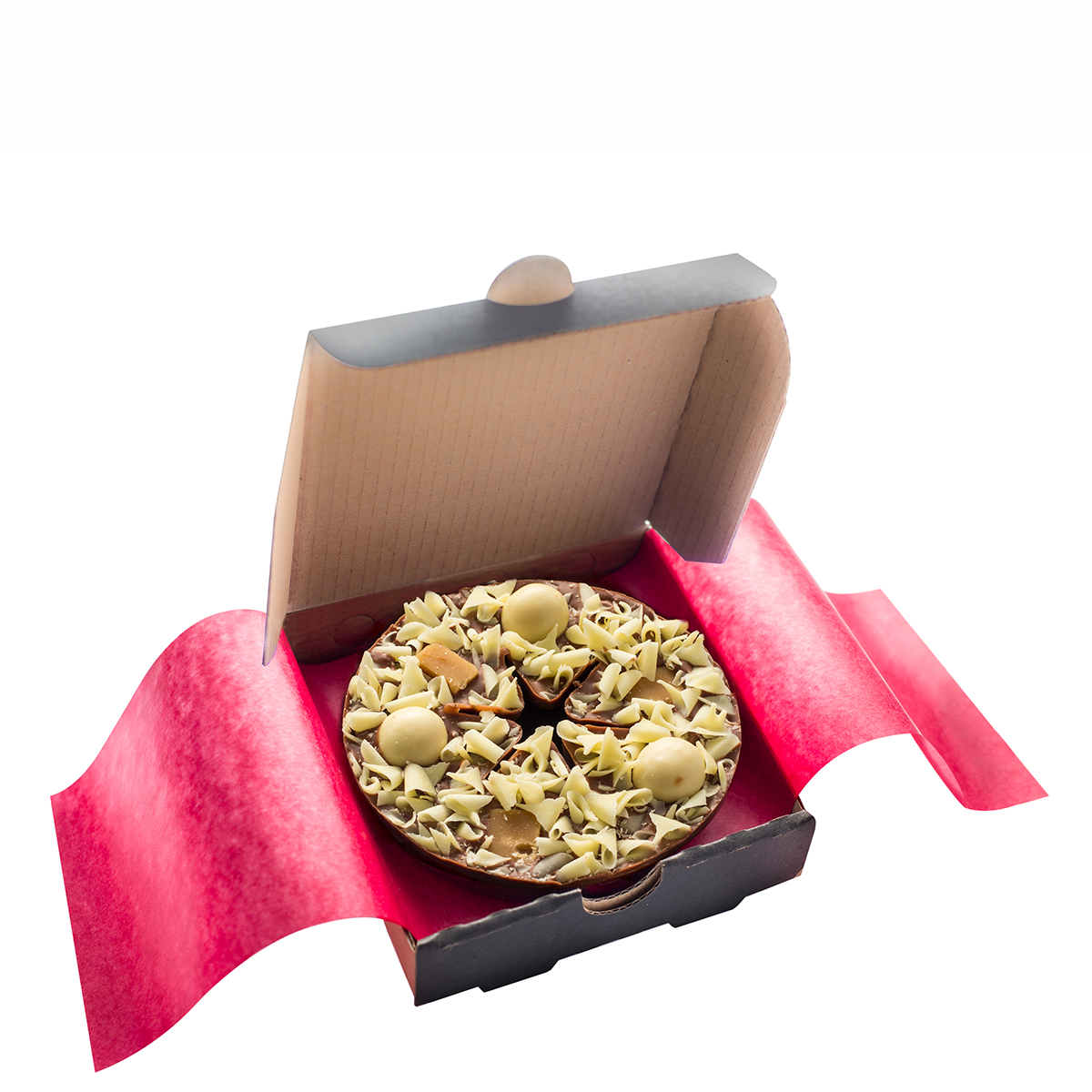 Mini-Pizza-Set aus Schokolade