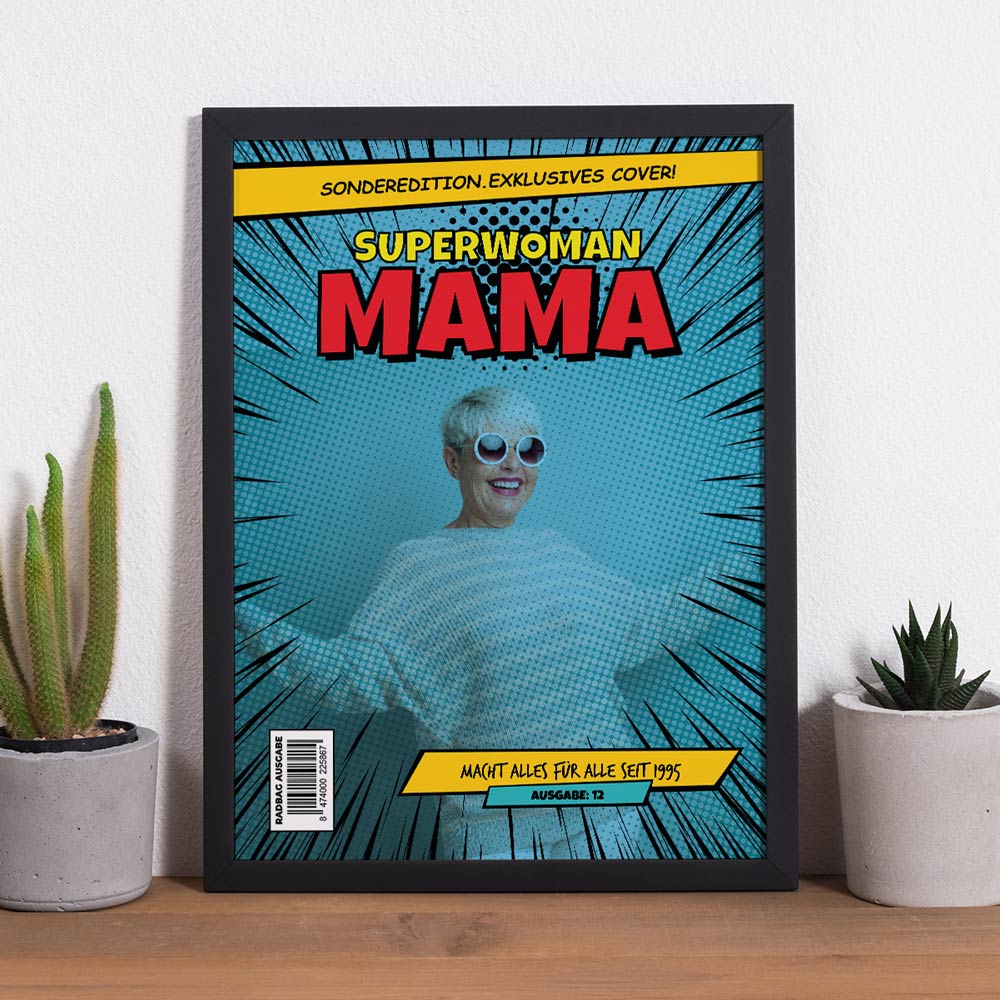 Personalisierbares Poster im Comic-Stil