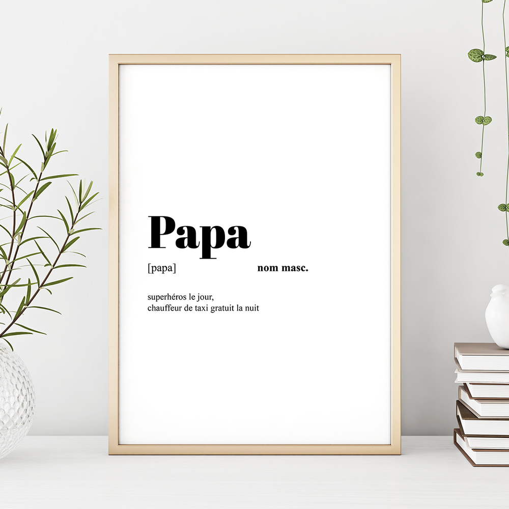 Personalisierbares Poster mit Definition