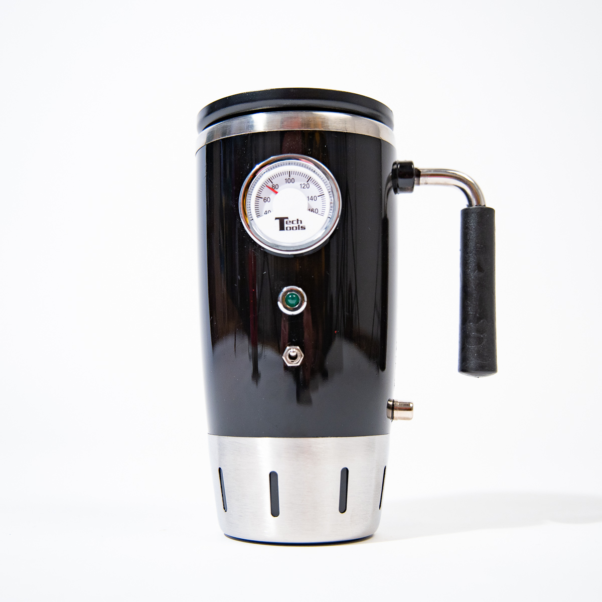 Beheizter Retro Trinkbecher mit Temperaturanzeige