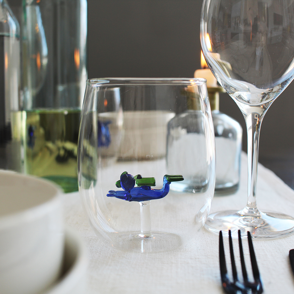 Das Glas mit dem Taucher