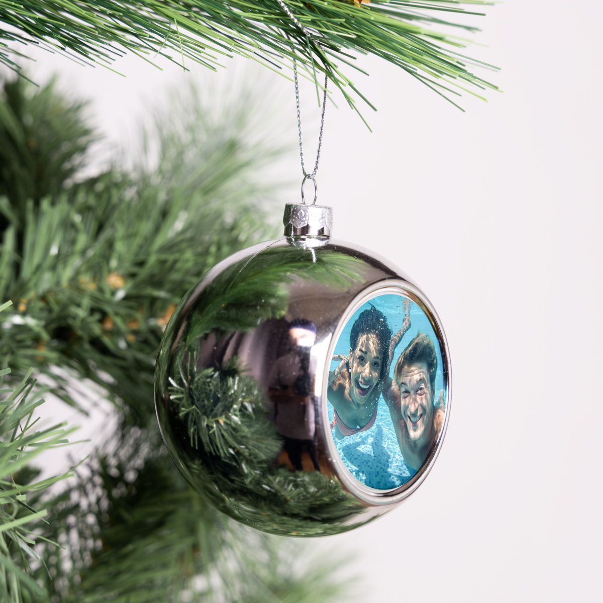 Christbaumkugel mit Foto
