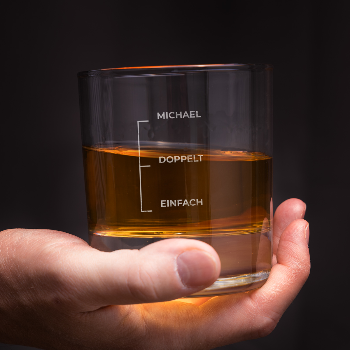 Whisky Glas mit Gravur und Namen