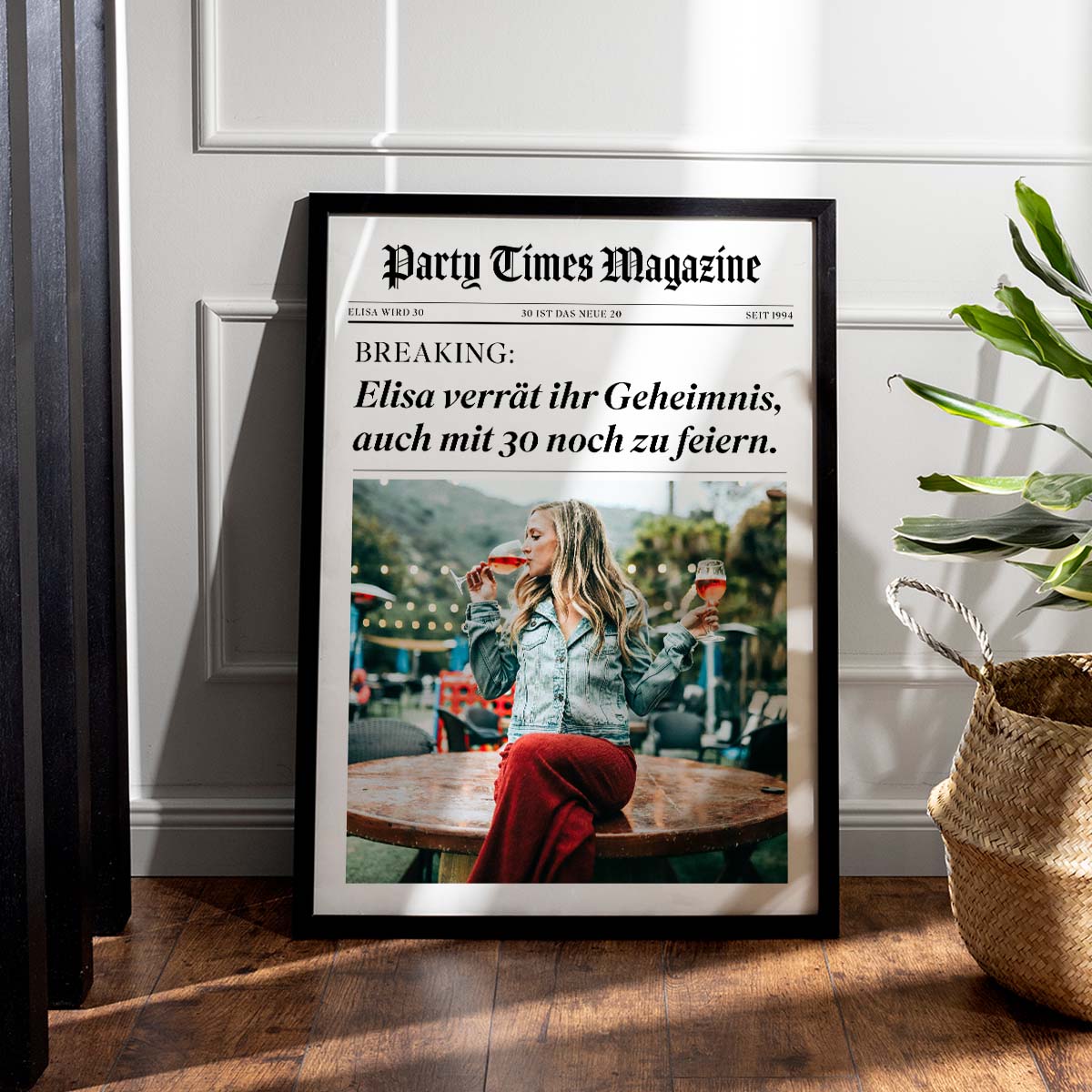 Personalisierbares Poster als Zeitung, Fotogeschenk, Geburtstagsgeschenk, Geschenk für Frauen / Freundin, Geschenk für Mama, Witzige Geschenke,