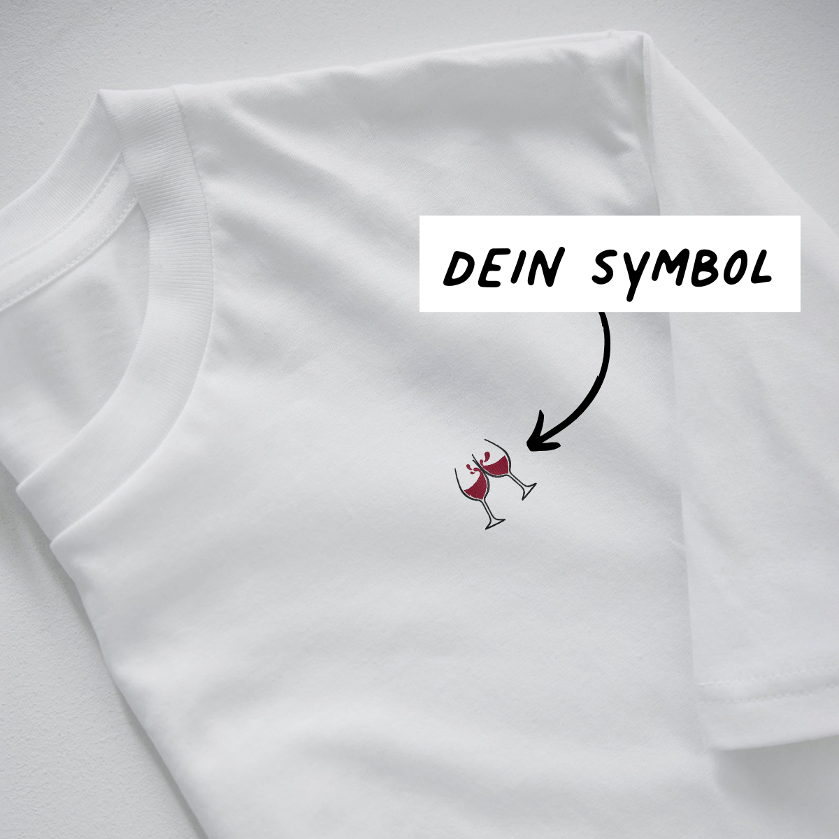 Frauen - Besticktes T-Shirt mit Personalisierung