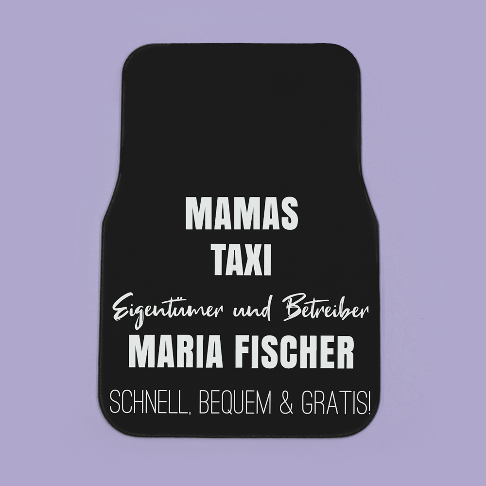 Personalisierbare Auto-Fußmatte mit Text Geschenke für Mama personalisierbare Auto Fußmatte