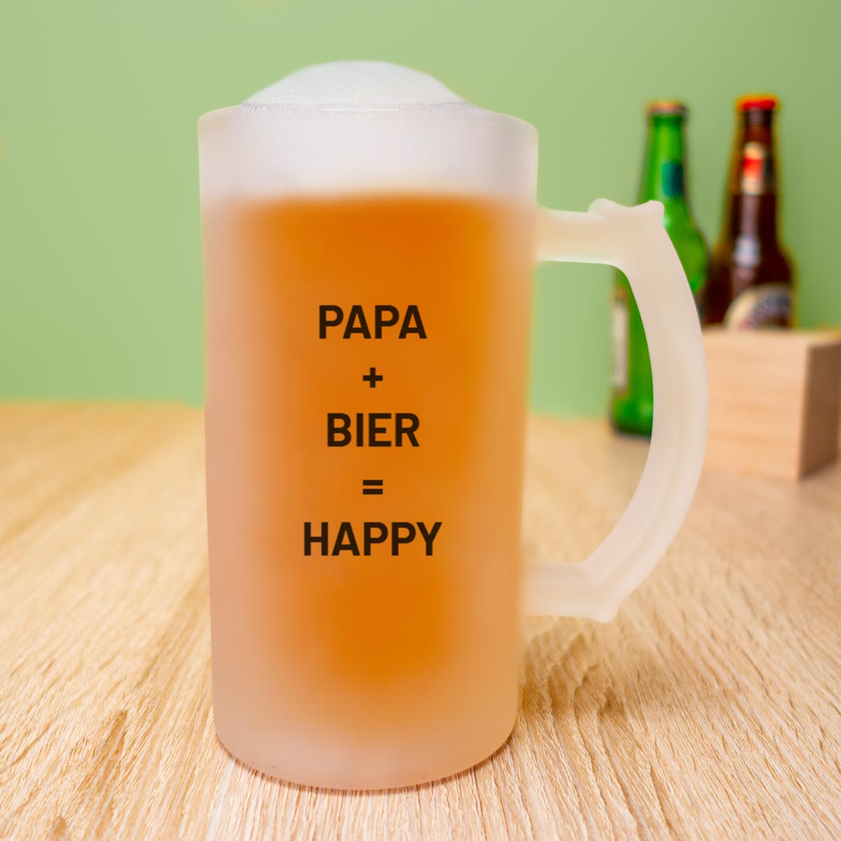 Personalisierbarer Bierkrug mit Foto und Text Weihnachtsgeschenke für Papa personalisierbarer Bierkrug mit Bild und Text