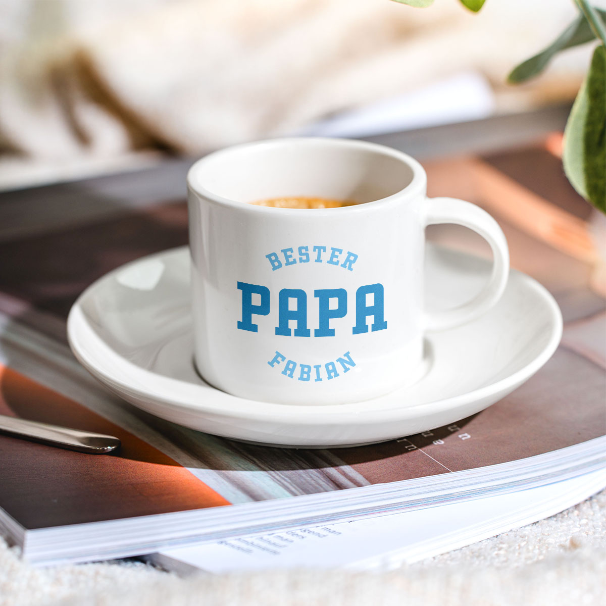 Vatertagsgeschenke personalisierbare Espresso Tasse