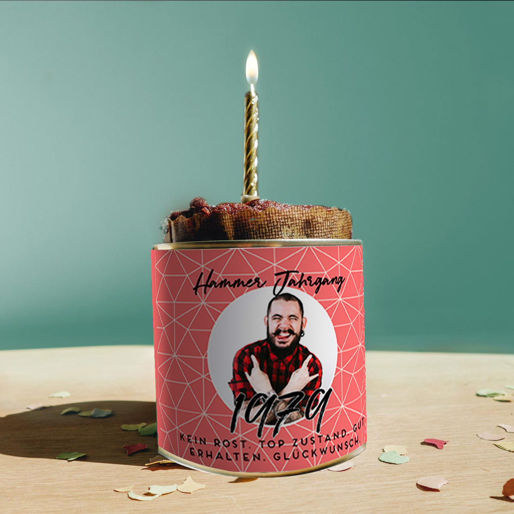 Personalisierbarer Cancake zum Geburtstag geburtstagsgeschenk für freund personalisierbarer kuchen in der dose