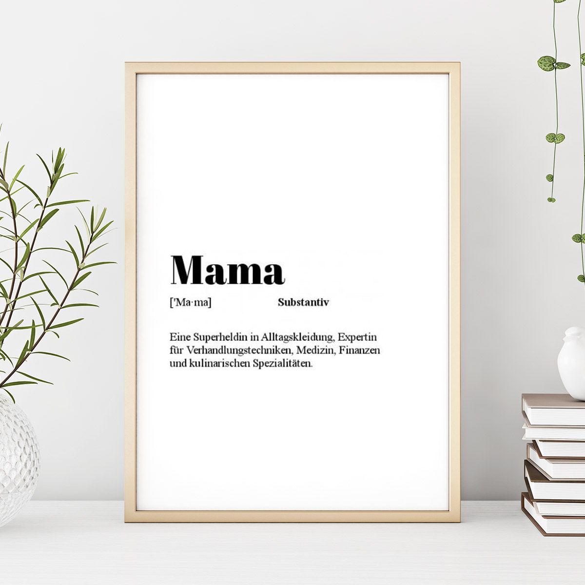 Muttertagsgeschenke Personalisierbares Poster Wörterbuch-Eintrag