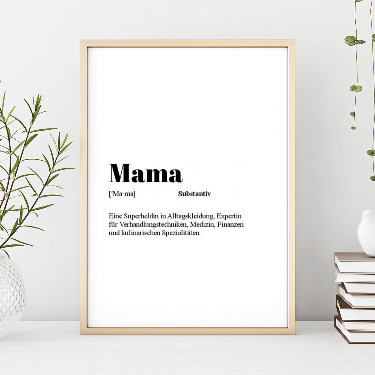 Personalisierbares Poster mit Definition Geschenke für Mama Personalisierbares Poster Wörterbuch-Eintrag