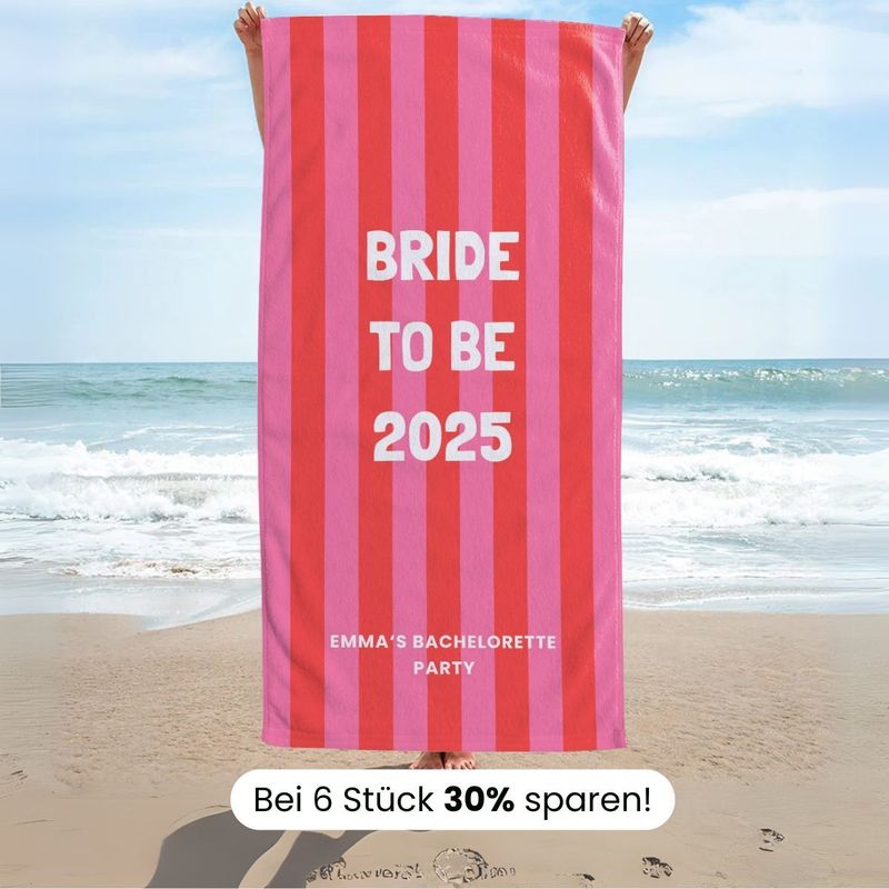 Junggesellenabschied personalisierbares Handtuch