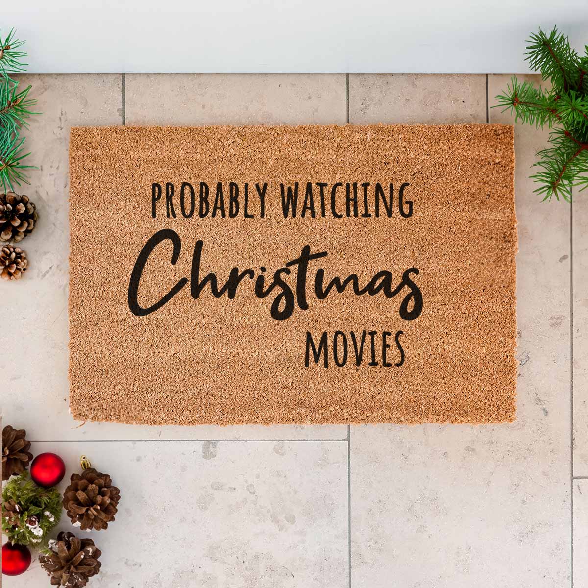 Personalisierbare Kokos-Fußmatte mit Text Weihnachtsgeschenke personalisiertes Fußmatte