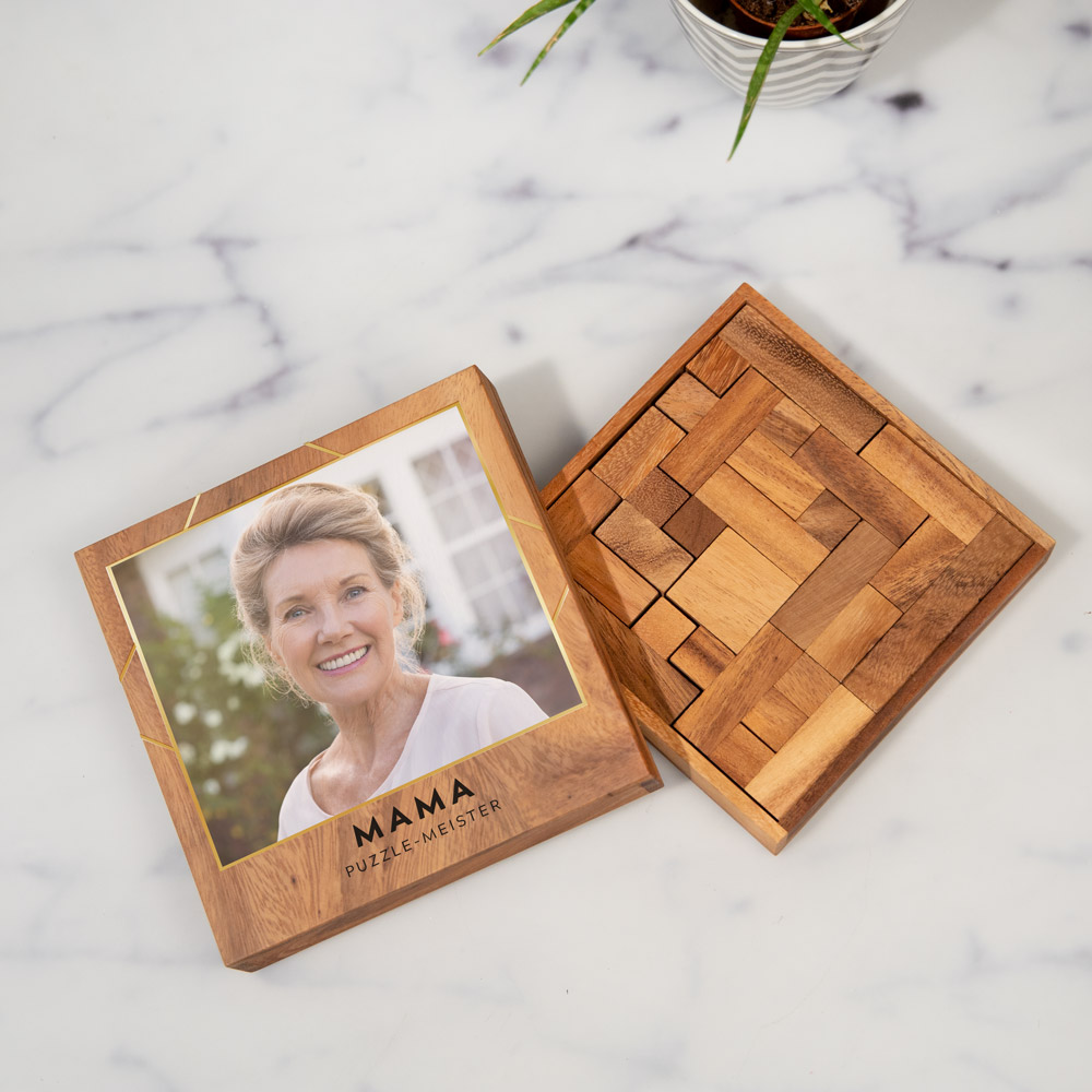 Personalisierbares Denkspiel mit Foto und Text Geschenke für Mama Denkspiel mit Bild und Text