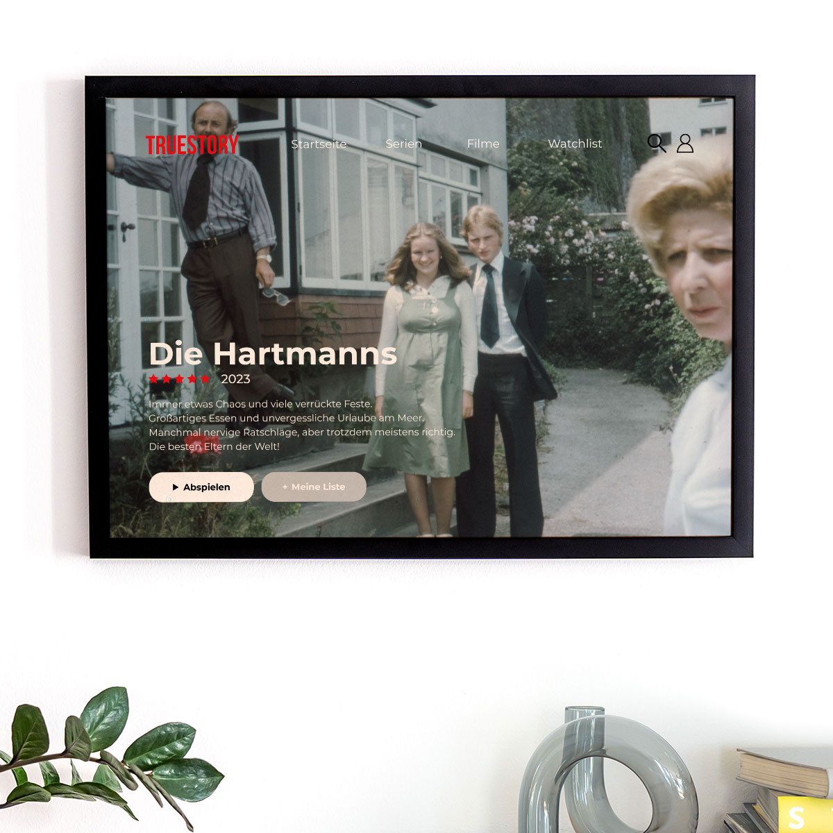 Personalisierbares Poster im Netflix-Style Vatertagsgeschenke Netflix Poster