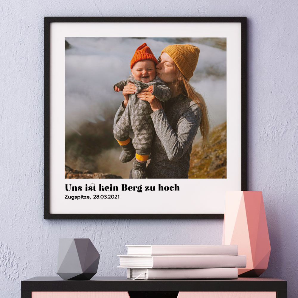 Personalisierbares Poster mit Foto und Text Geschenke für Mama Poster mit Bild und Text